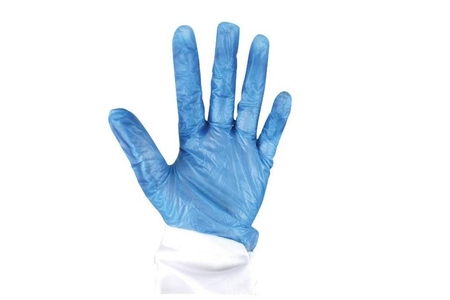 Metal Detectable Disposable Vinyl Gloves