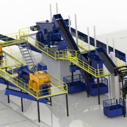 Automated sorting line for aluminum wheel discs